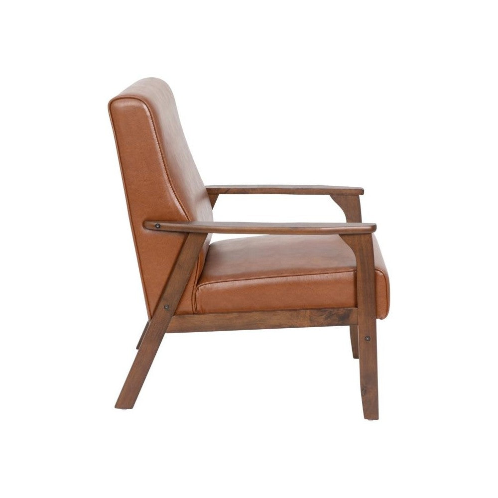 Flash Furniture Langston Cognac LeatherSoft Arm Chair IS-IT673317-BR-GG