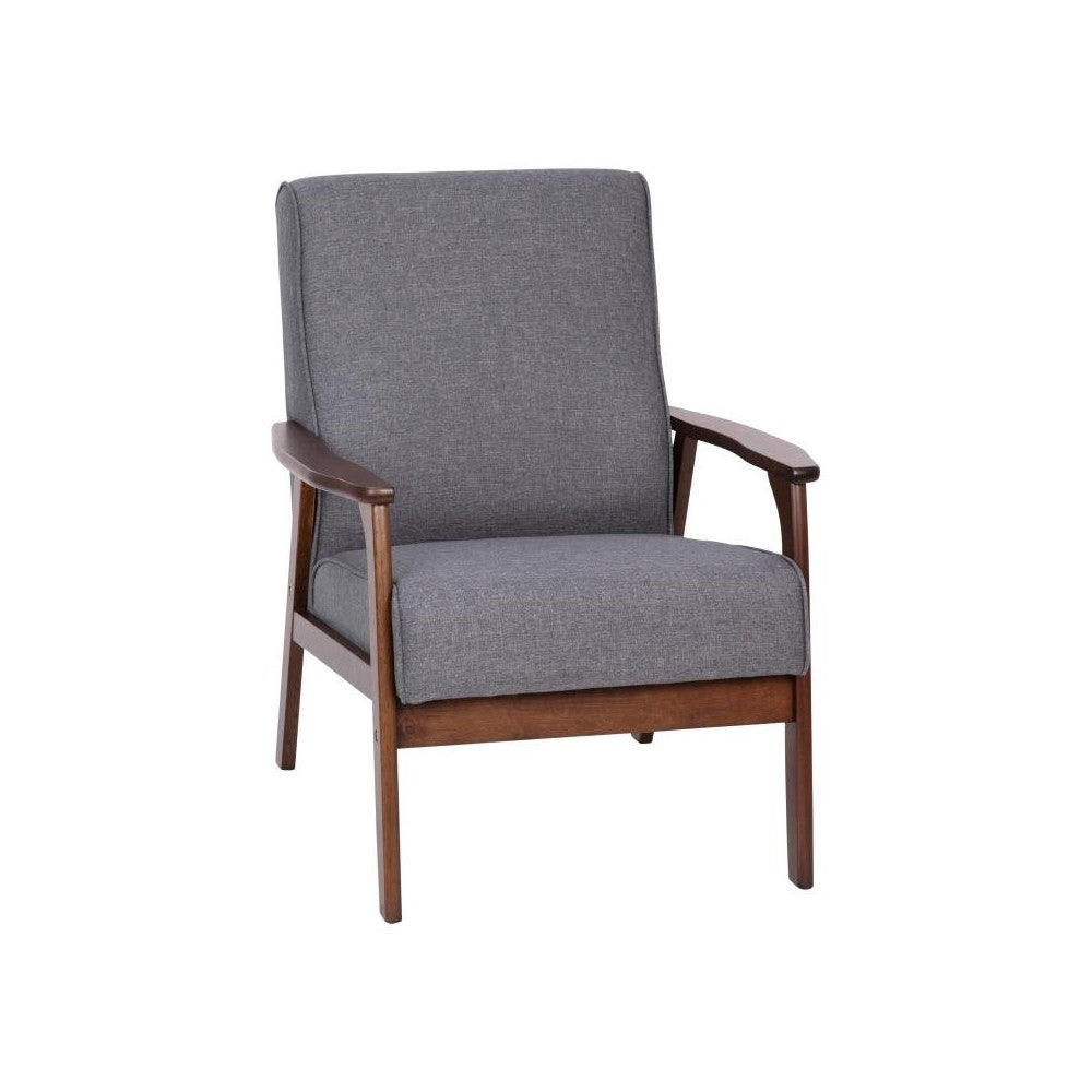 Flash Furniture Langston Gray Faux Linen Arm Chair IS-IT673317-GY-GG