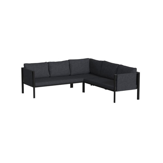 Flash Furniture Lea Black Sectional with Cushions GM-201108-SEC-CH-GG