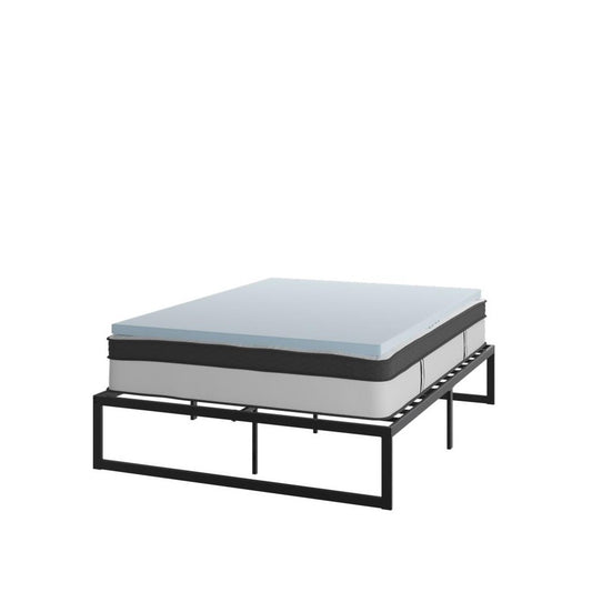 Flash Furniture Leo Mattress, Frame & Topper Set XU-BD10-12PSM2M35-Q-GG