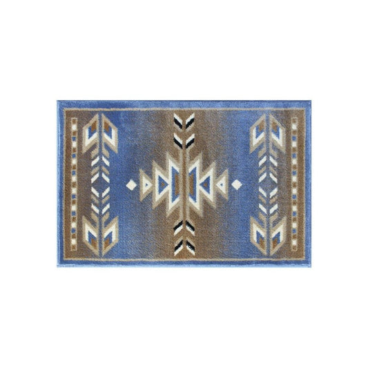 Flash Furniture Lodi Collection Blue 2x3 Southwest Area Rug OKR-RG1113-23-BL-GG