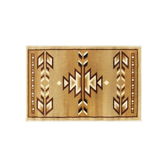 Flash Furniture Lodi Collection Brown 2x3 Southwest Area Rug OKR-RG1113-23-BG-GG