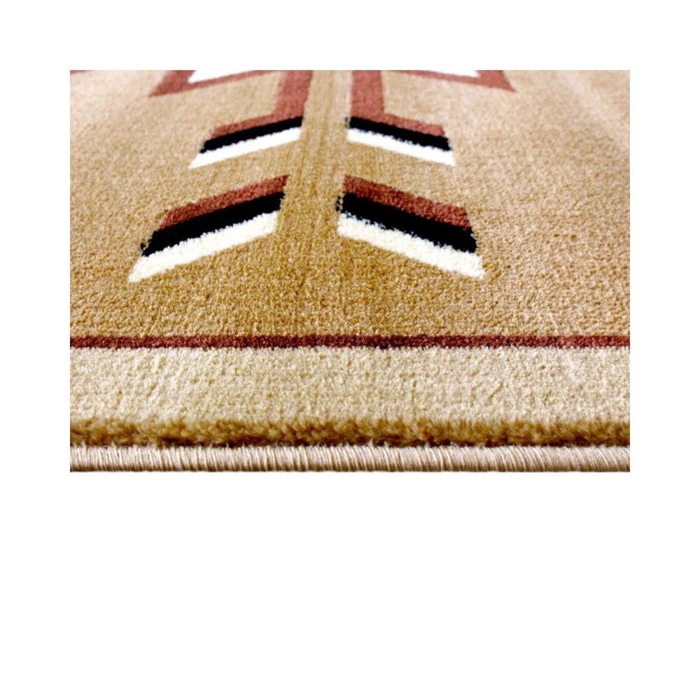 Flash Furniture Lodi Collection Brown 6x9 Southwest Area Rug OKR-RG1113-69-BG-GG