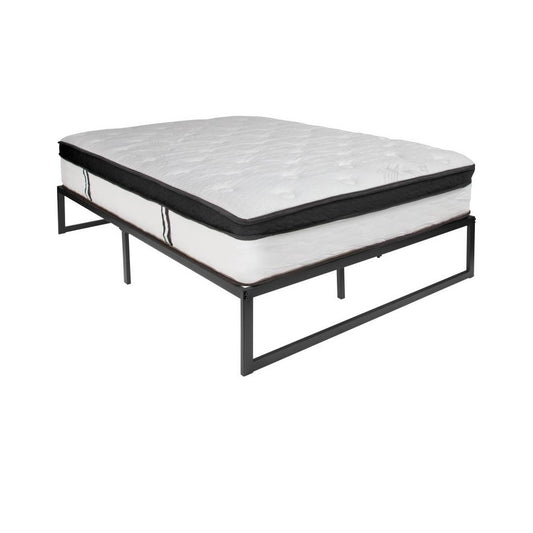 Flash Furniture Louis Full Bed Frame & Mattress Set XU-BD10001-12MFM-F-GG