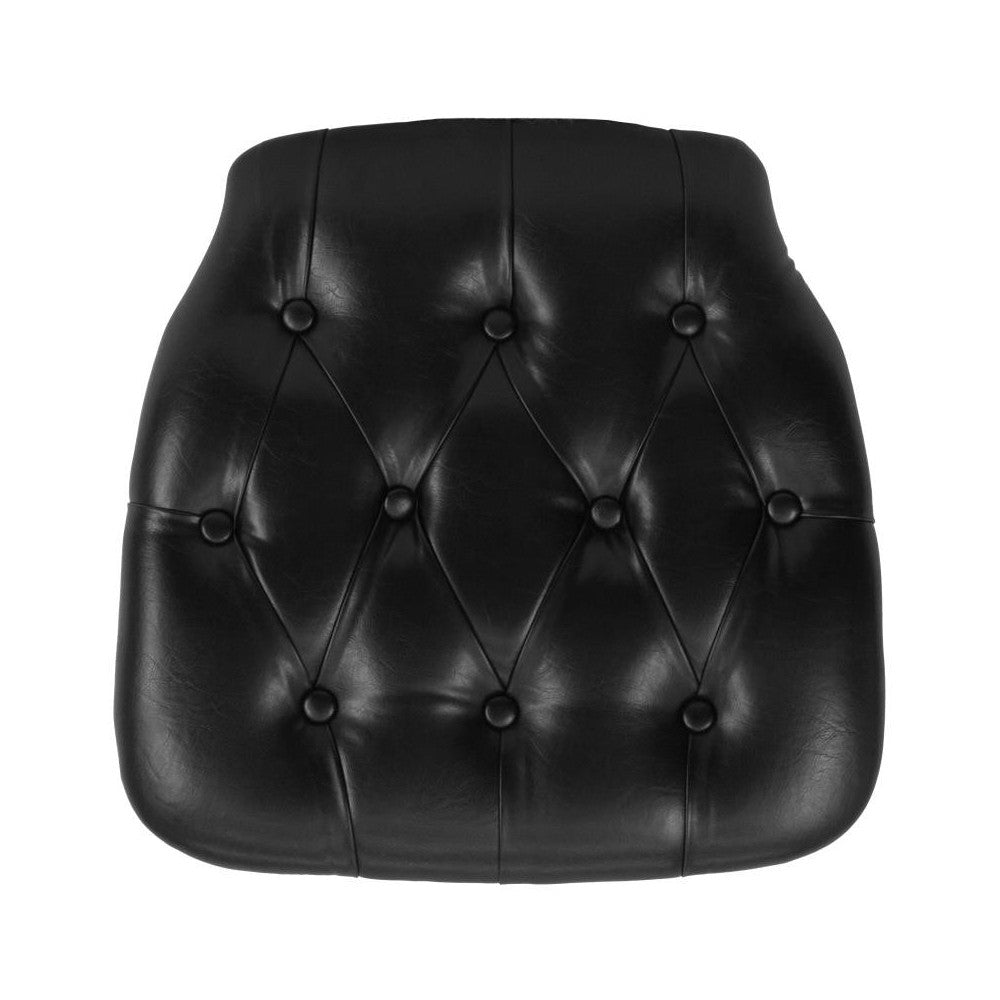 Flash Furniture Louise Black Vinyl Cushion SZ-TUFT-BLACK-GG