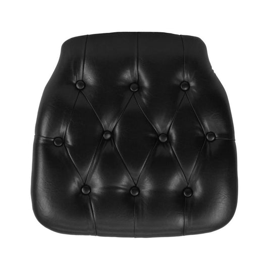 Flash Furniture Louise Black Vinyl Cushion SZ-TUFT-BLACK-GG