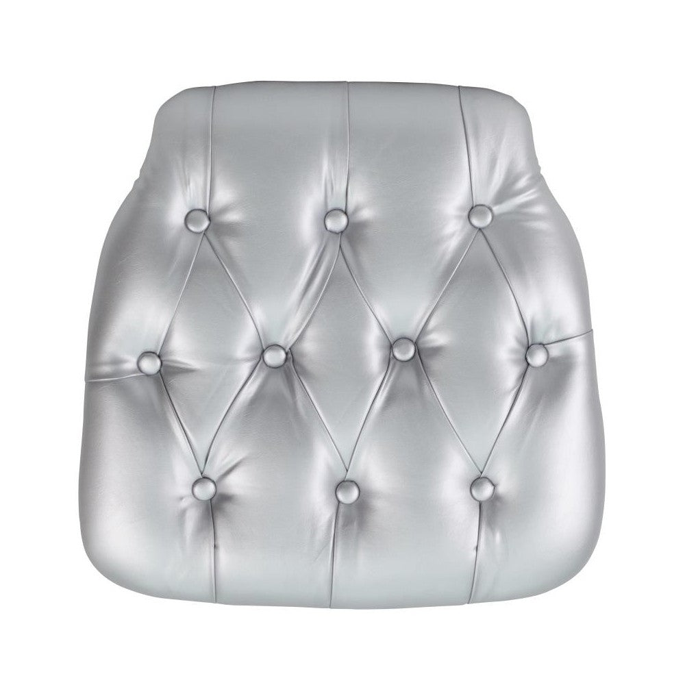 Flash Furniture Louise Silver Vinyl Cushion SZ-TUFT-SIL-GG