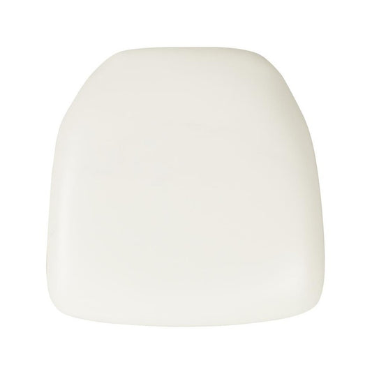 Flash Furniture Louise White Vinyl Cushion BH-WH-HARD-VYL-GG