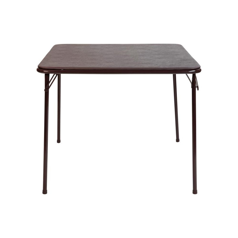 Flash Furniture Madelyn Brown Folding Card Table JB-2-BR-GG