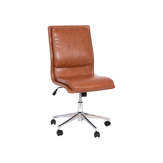 Flash Furniture Madigan Cognac LeatherSoft Chair GO-21111-BR-GG