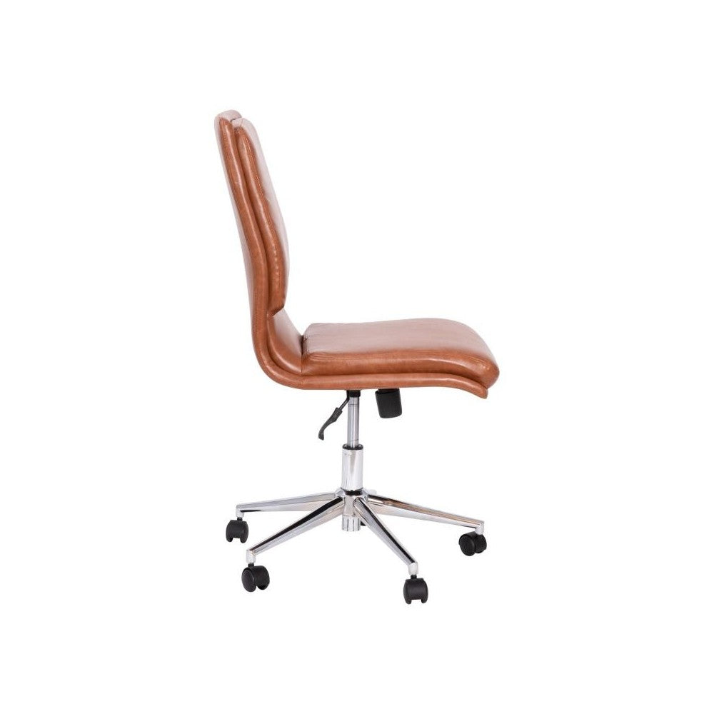 Flash Furniture Madigan Cognac LeatherSoft Chair GO-21111-BR-GG