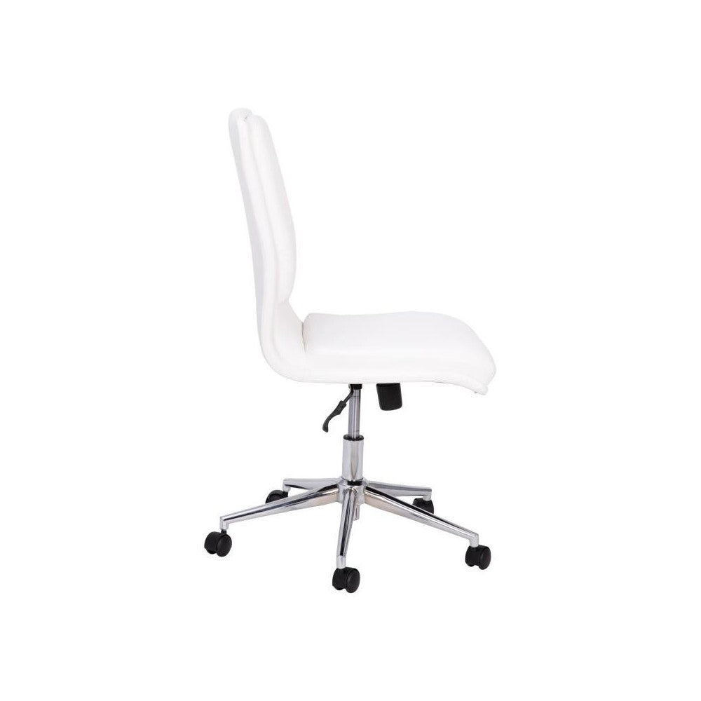 Flash Furniture Madigan White LeatherSoft Office Chair GO-21111-WH-GG