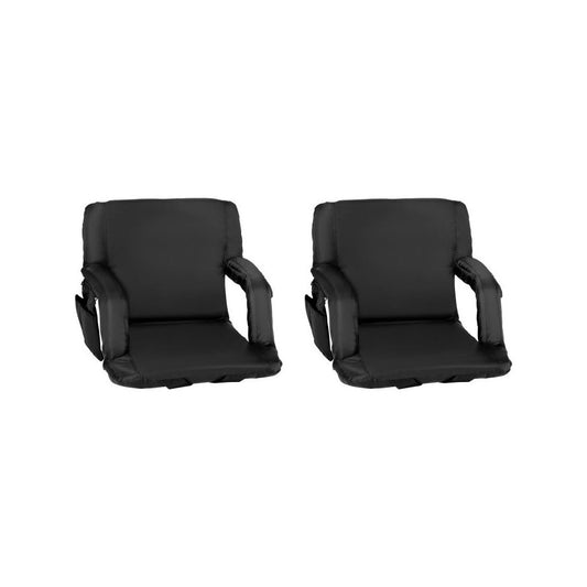 Flash Furniture Malta Black Reclining Stadium Chair FV-FA090-BK-2-GG