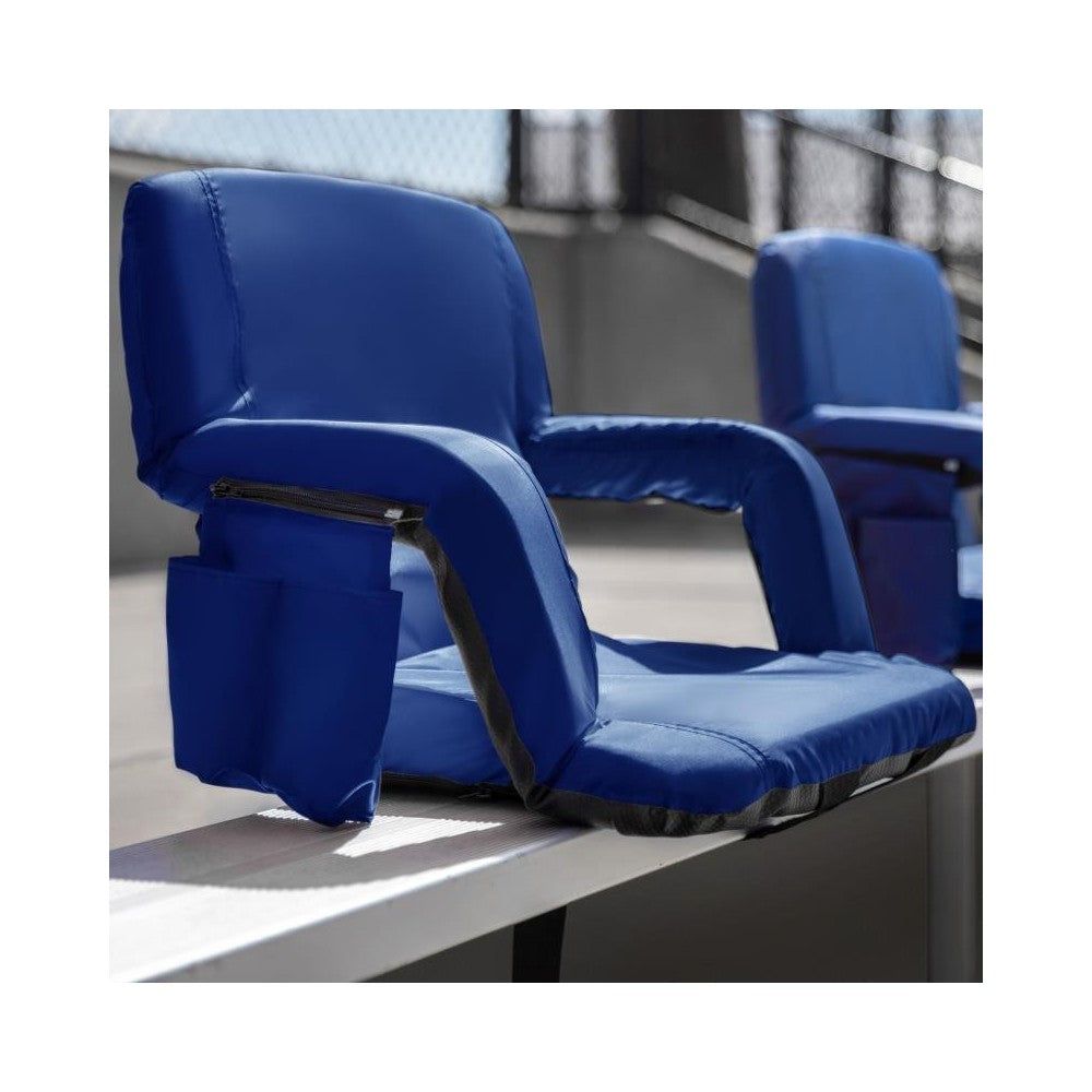 Flash Furniture Malta Blue Reclining Stadium Chair FV-FA090-BL-2-GG