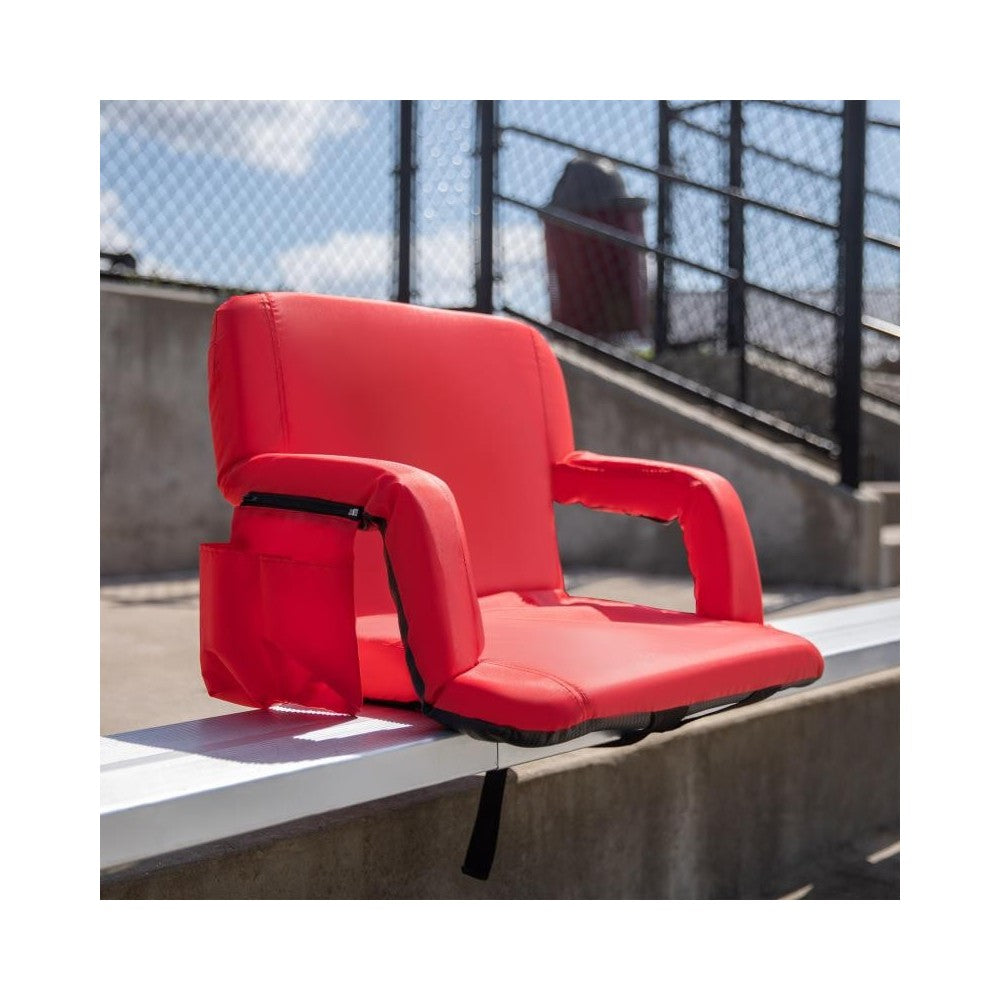 Flash Furniture Malta Red Reclining Stadium Chair FV-FA090L-RD-GG