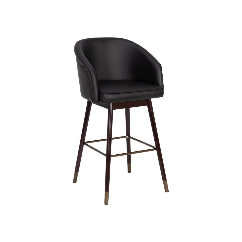 Flash Furniture Margo Black LeatherSoft 30" Barstool AY-1928-30-BK-GG