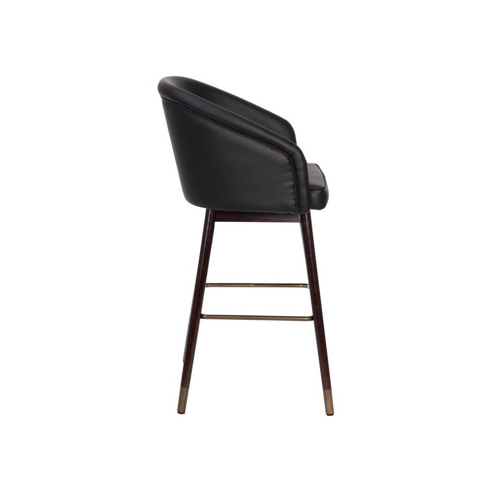 Flash Furniture Margo Black LeatherSoft 30" Barstool AY-1928-30-BK-GG