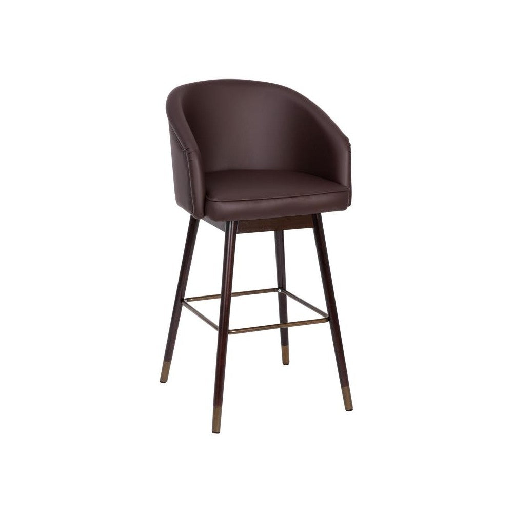 Flash Furniture Margo Brown LeatherSoft 30" Barstool AY-1928-30-BR-GG