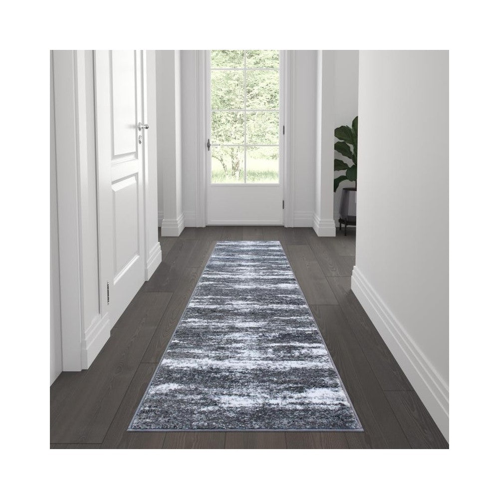 Flash Furniture Marian Collection 2' x 7' Gray Area Rug OKR-RG1102-27-GY-GG