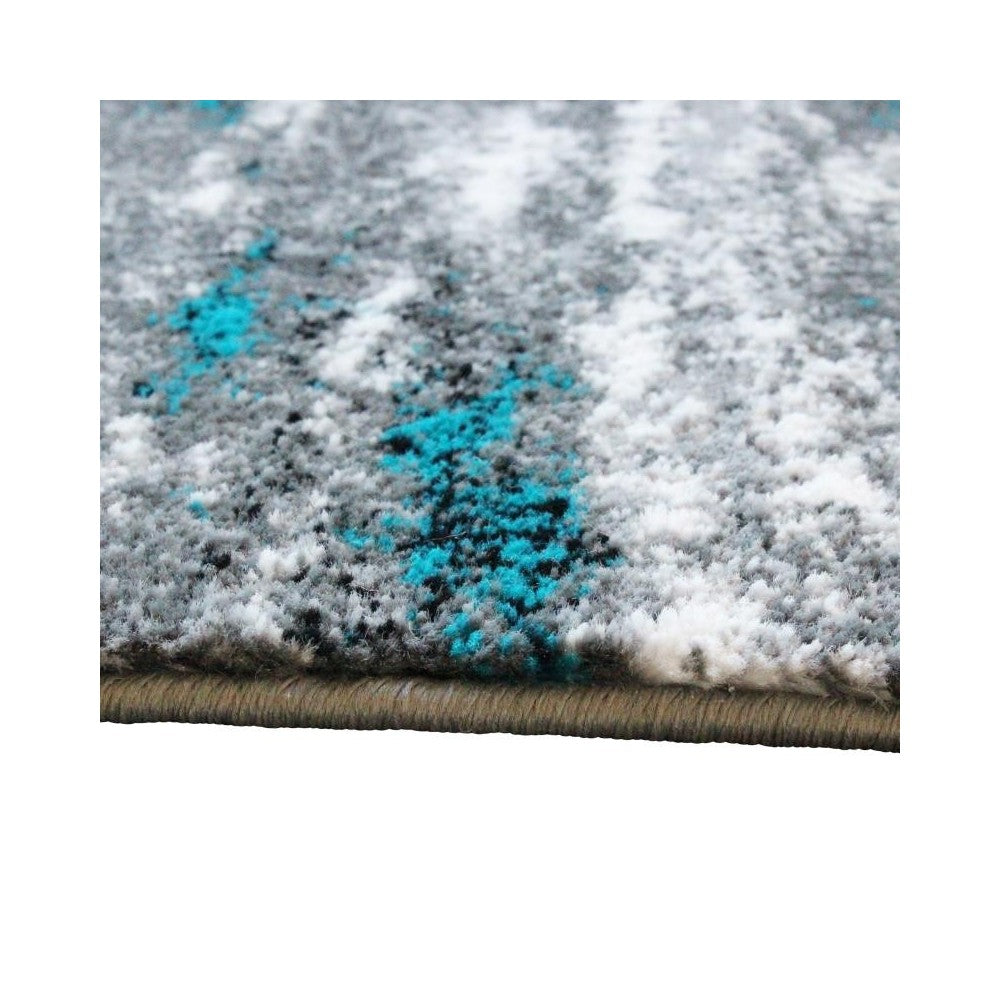 Flash Furniture Marian Collection 2' x 7' Turquoise Area Rug OKR-RG1102-27-TQ-GG