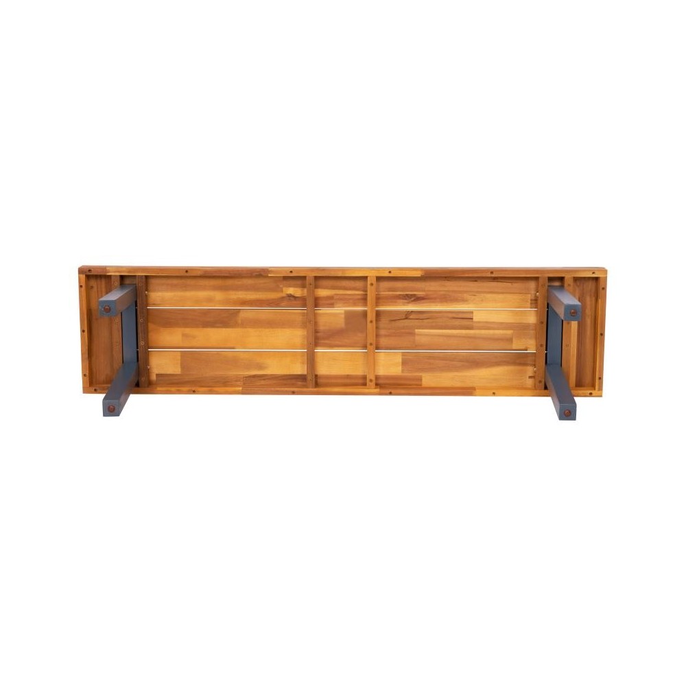 Flash Furniture Martindale Natural Acacia Wood Bench THB-B01322-NAT-GG