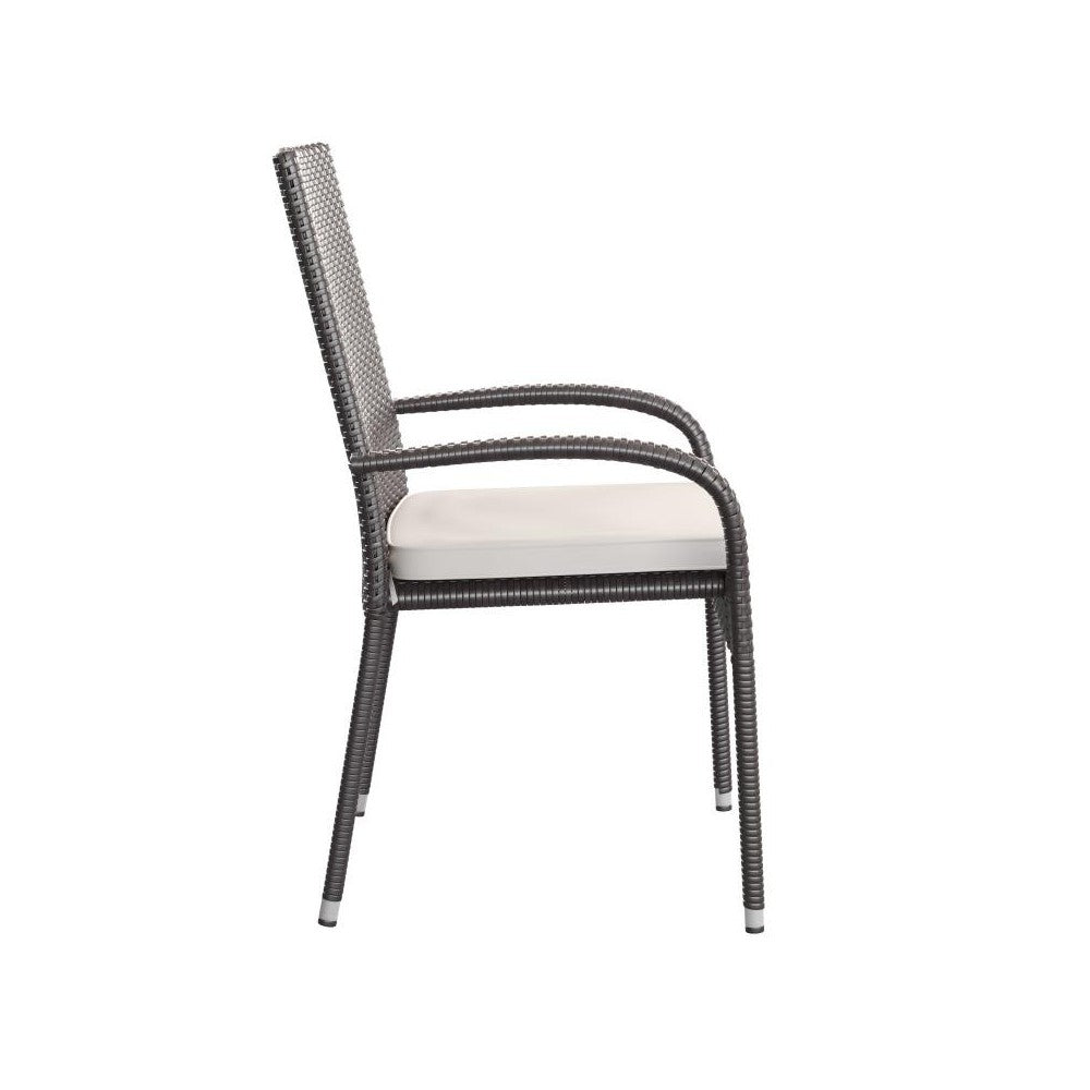 Flash Furniture Maxim 4PK Espresso Patio Chair 4-TW-3WBE073-CU01CR-ESP-GG