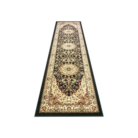 Flash Furniture Mersin Collection Black 3x10 Persian Area Rug NR-RG9-310-BK-GG