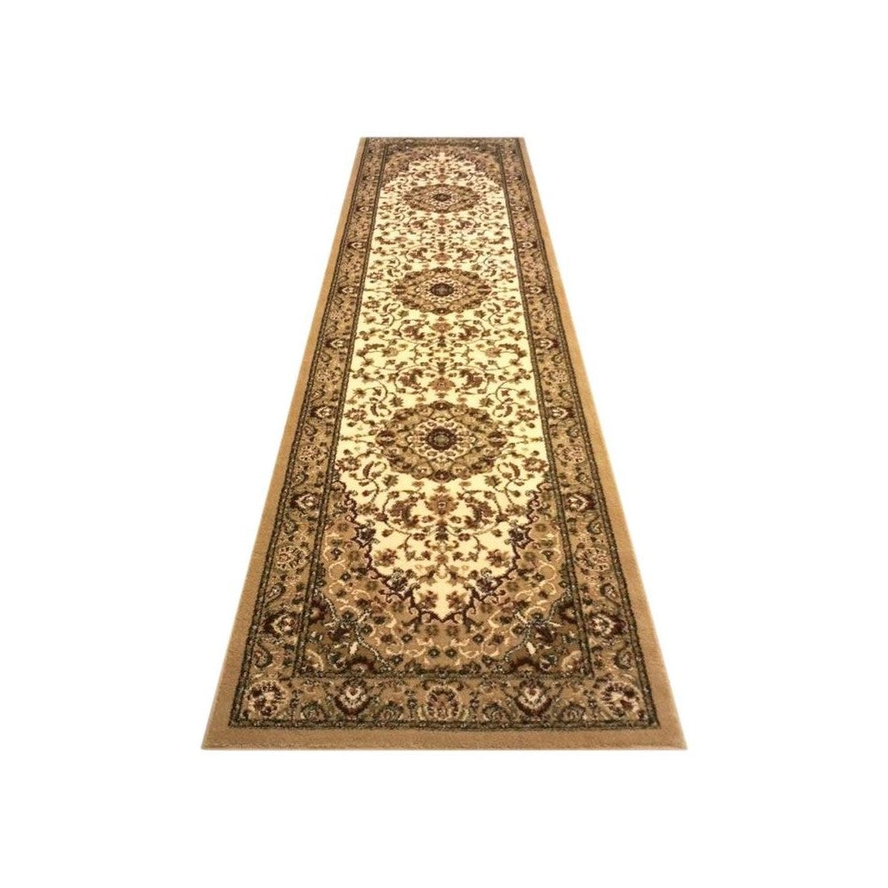 Flash Furniture Mersin Collection Ivory 3x10 Persian Area Rug NR-RG8-310-IV-GG
