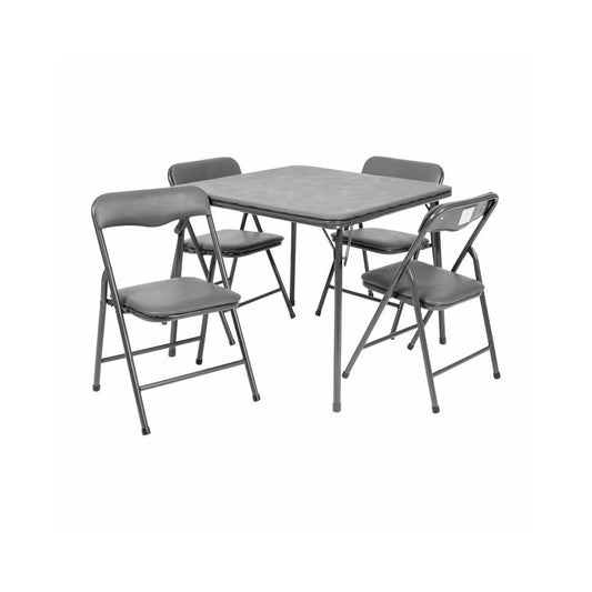 Flash Furniture Mindy Gray Kid Folding Table Set JB-9-KID-GY-GG