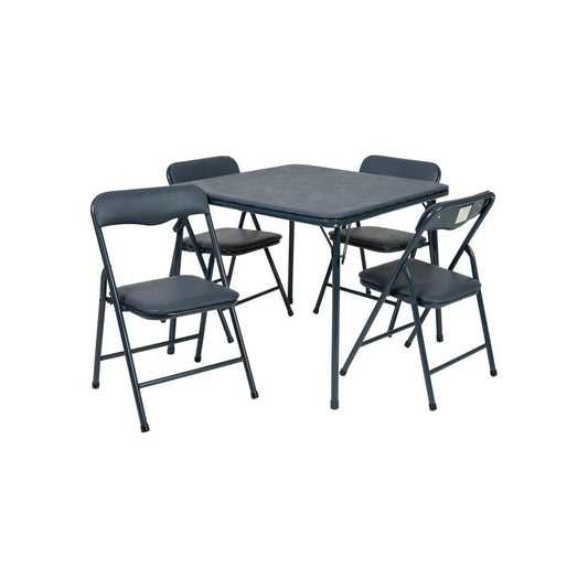 Flash Furniture Mindy Navy Kid Folding Table Set JB-9-KID-NV-GG