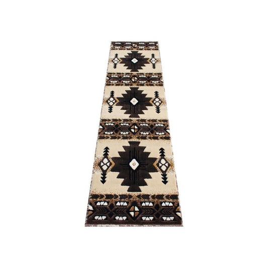 Flash Furniture Mohave Collection 2x7 Rustic Brown Area Rug ACD-RG202-27-BN-GG