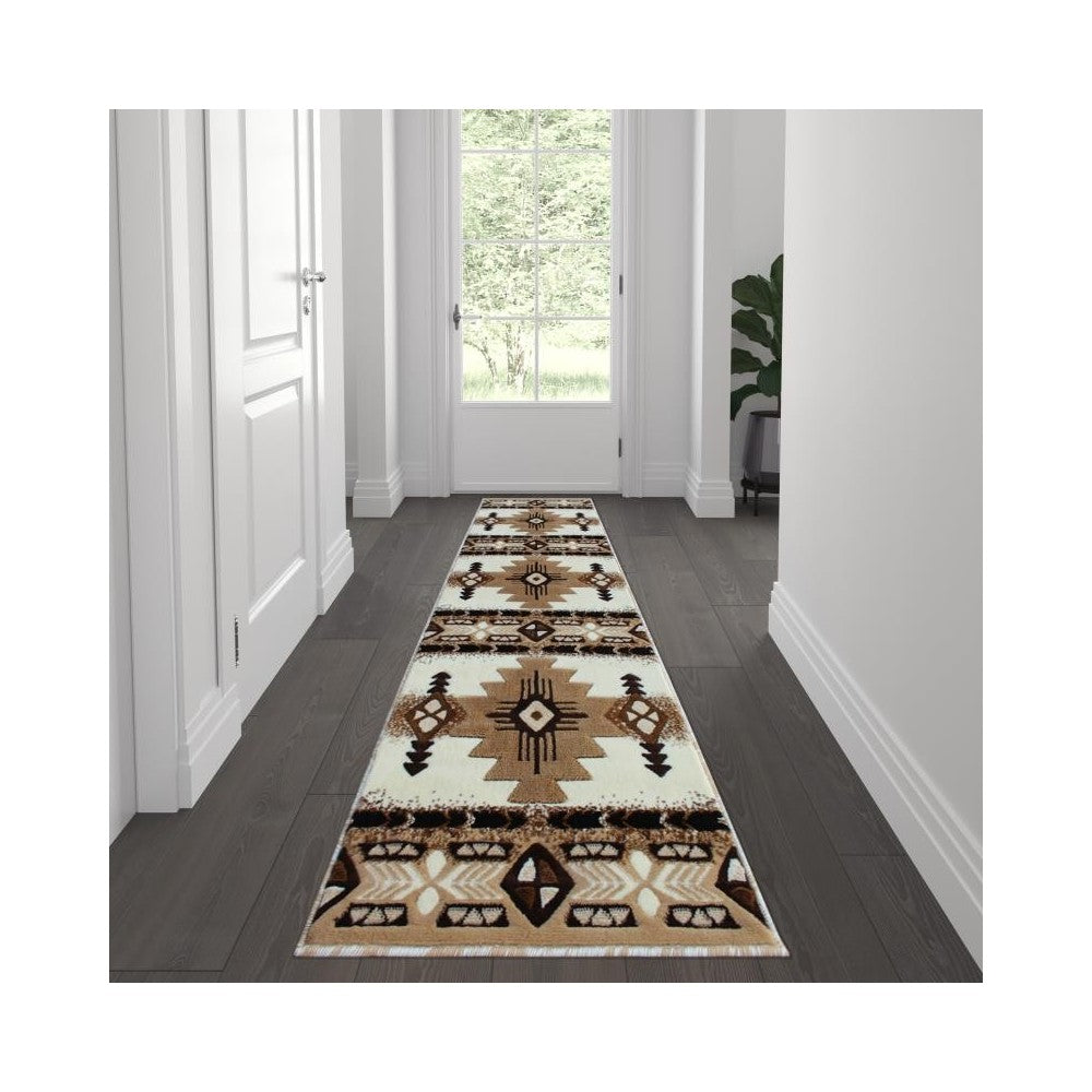 Flash Furniture Mohave Collection 2x7 Rustic Ivory Area Rug ACD-RGXR1M-27-IV-GG