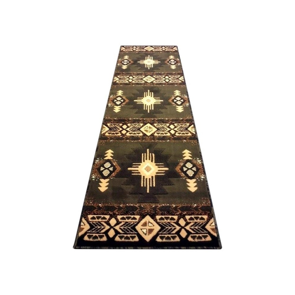 Flash Furniture Mohave Collection 2x7 Rustic Sage Area Rug ACD-RG181-27-SG-GG
