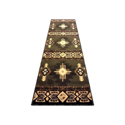 Flash Furniture Mohave Collection 2x7 Rustic Sage Area Rug ACD-RG181-27-SG-GG