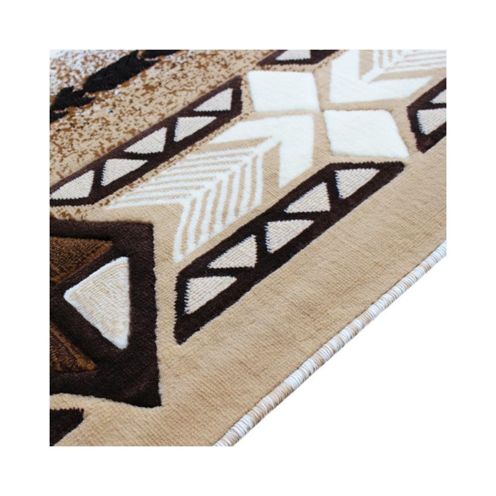 Flash Furniture Mohave Collection 5x7 Rustic Ivory Area Rug ACD-RG180-57-IV-GG