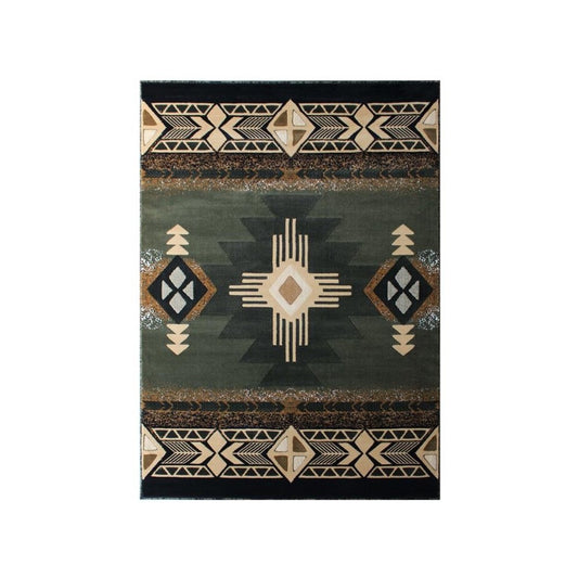 Flash Furniture Mohave Collection 5x7 Rustic Sage Area Rug ACD-RG2-57-SG-GG