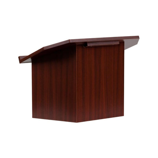 Flash Furniture Mysta Mahogany Foldable Lectern MT-M8833-LECT-GG