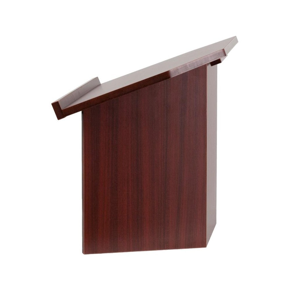 Flash Furniture Mysta Mahogany Foldable Lectern MT-M8833-LECT-GG