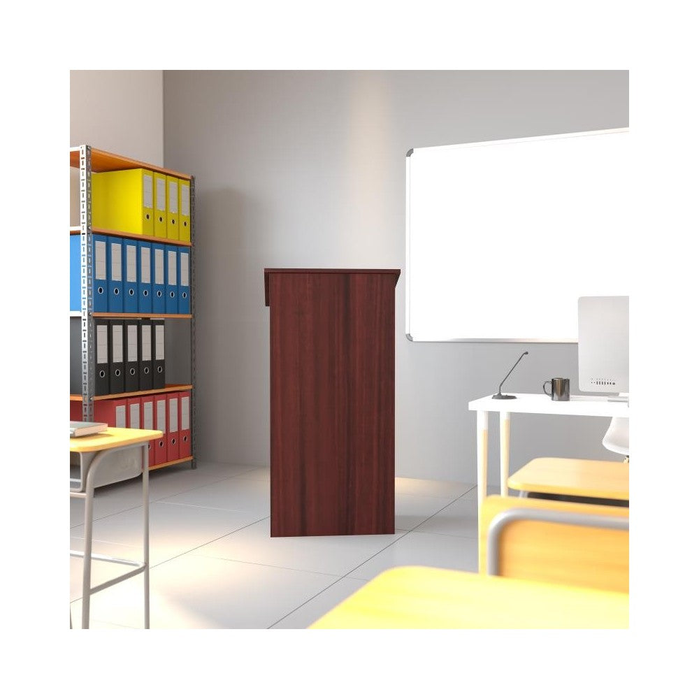 Flash Furniture Mysta Mahogany Stand-Up Lectern MT-M8830-LECT-MAH-GG