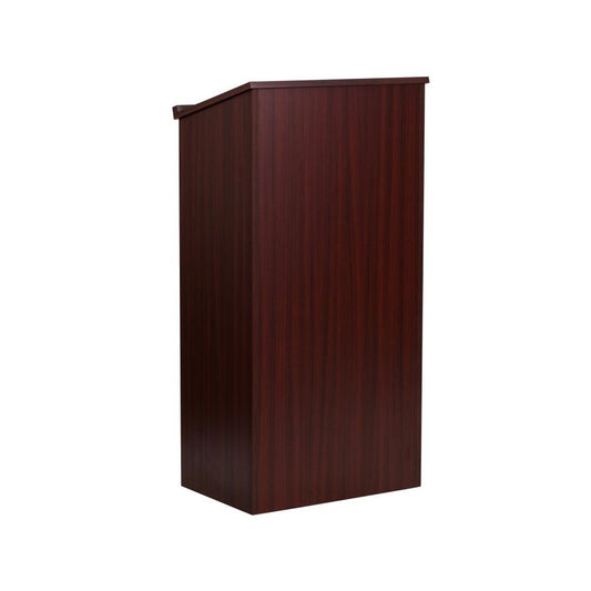 Flash Furniture Mysta Mahogany Stand-Up Lectern MT-M8830-LECT-MAH-GG