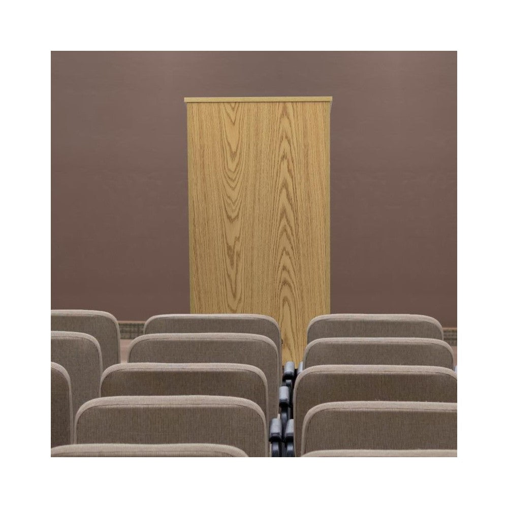 Flash Furniture Mysta Oak Stand-Up Lectern MT-M8830-LECT-OAK-GG