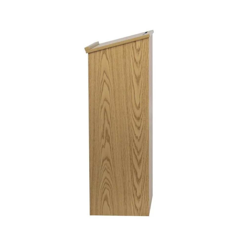 Flash Furniture Mysta Oak Stand-Up Lectern MT-M8830-LECT-OAK-GG