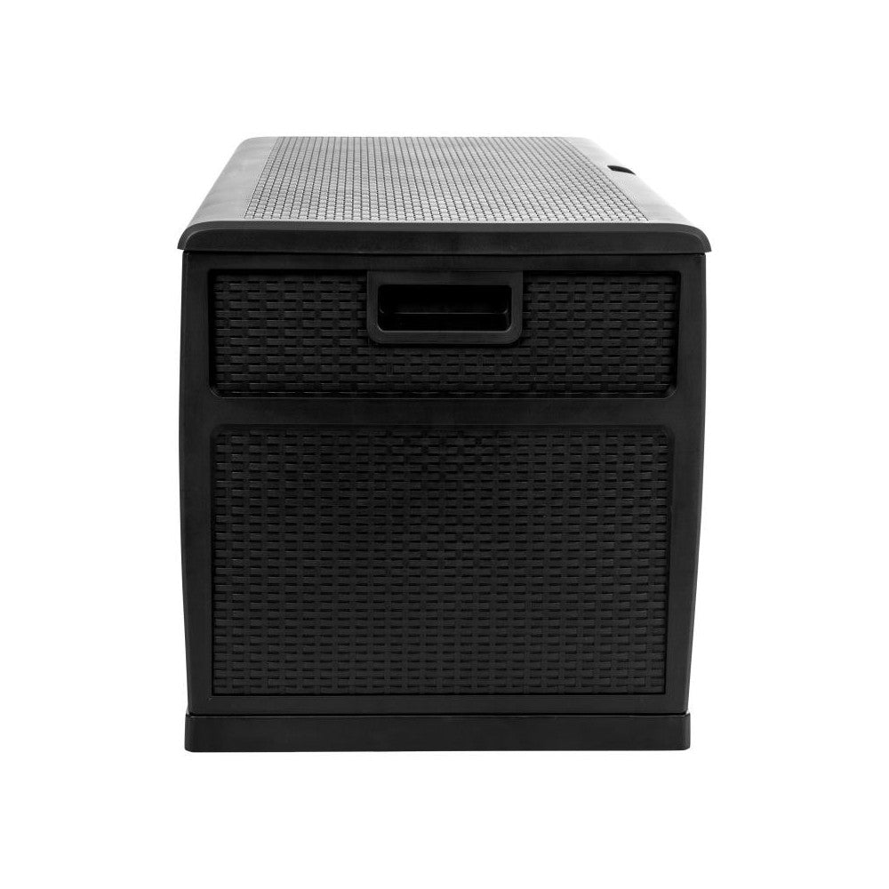 Flash Furniture Nobu Black 120 Gal Plastic Deck Box QT-KTL-4023BK-GG