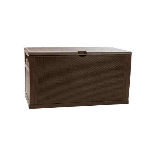 Flash Furniture Nobu Brown 120 Gal Plastic Deck Box QT-KTL-4023BRN-GG
