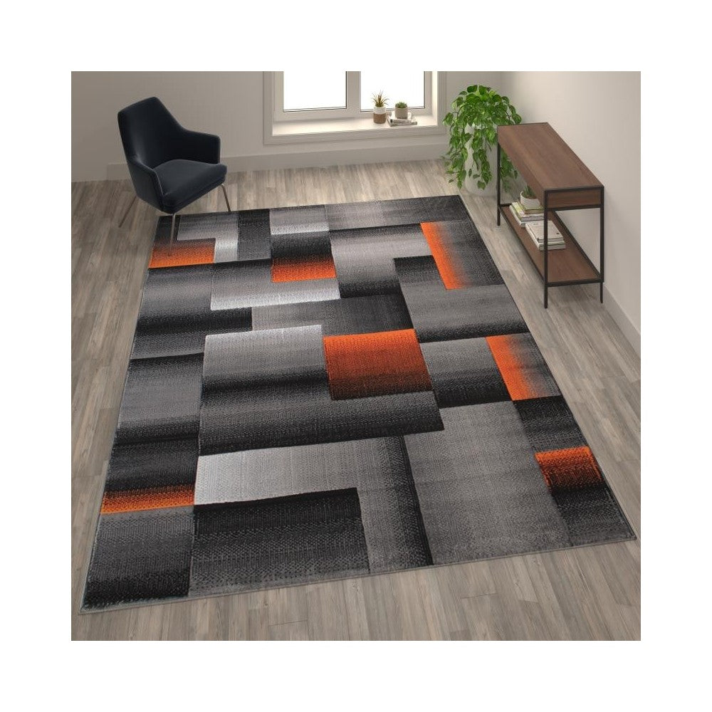Flash Furniture Orange Rug ACD-RGTRZ861-810-OR-GG