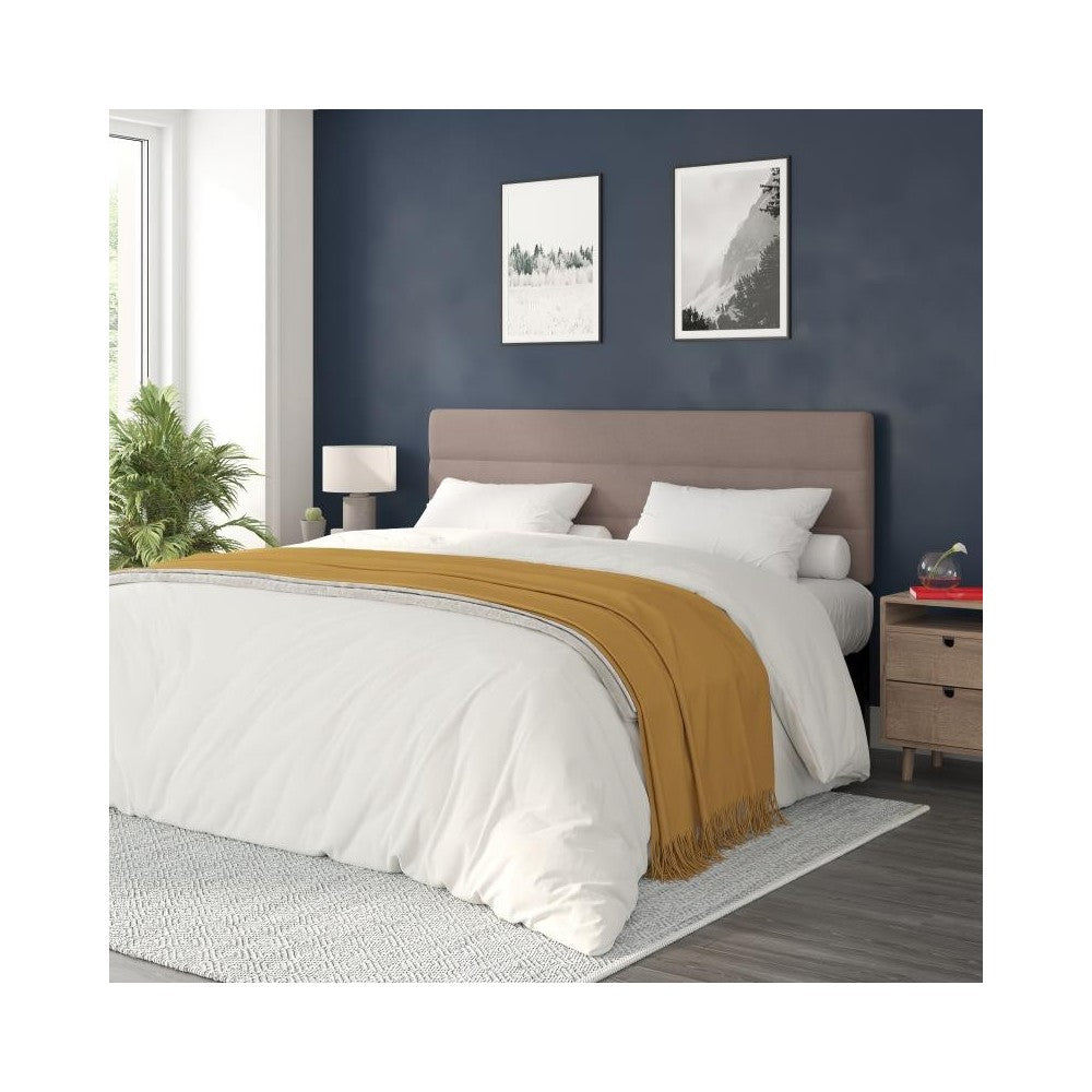 Flash Furniture Paxton Taupe Tufted King Headboard TW-3WLHB21-TAN-K-GG