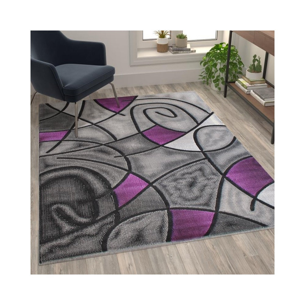 Flash Furniture Purple Rug ACD-RGTRZ860-57-PU-GG
