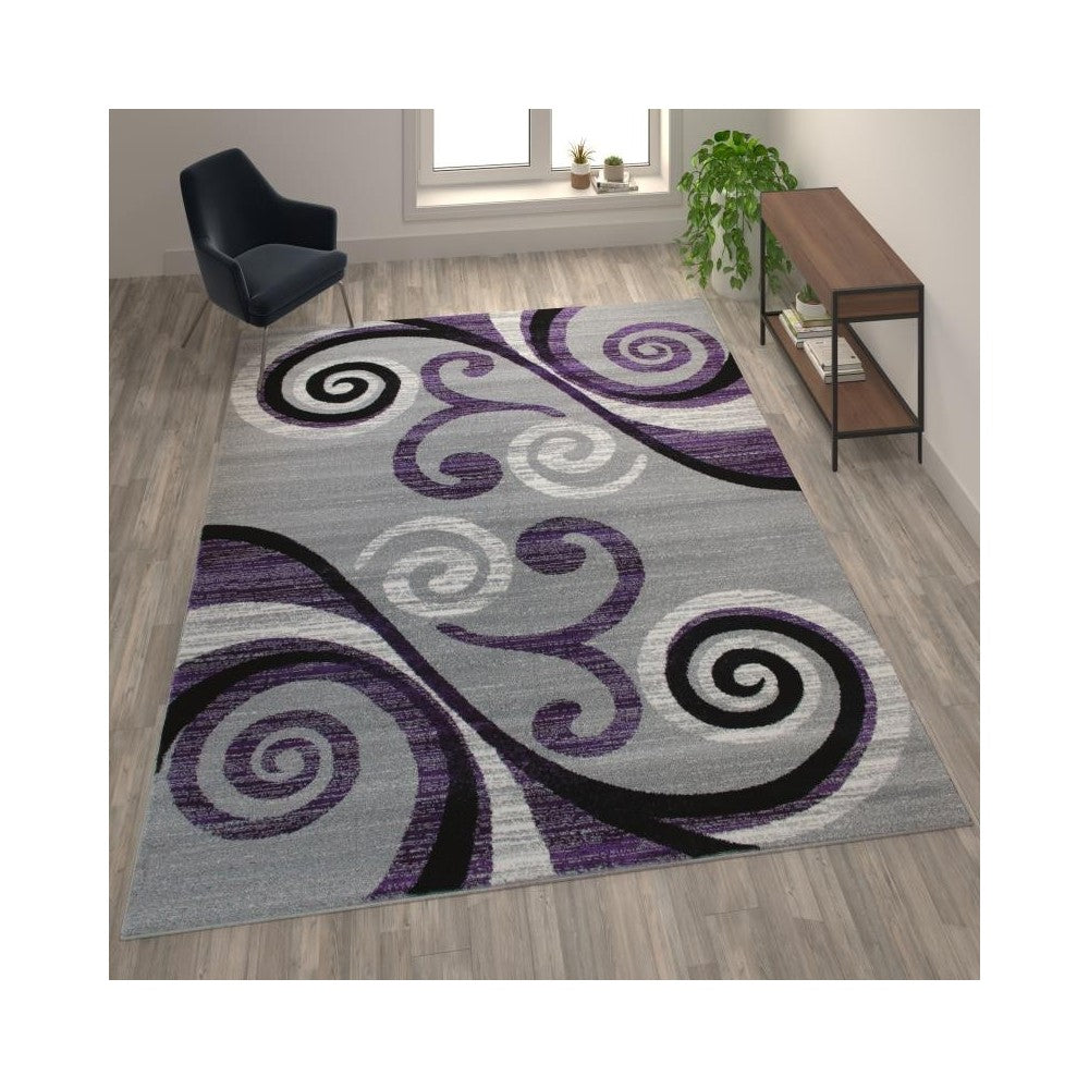Flash Furniture Purple Rug OKR-RG1100-810-PU-GG
