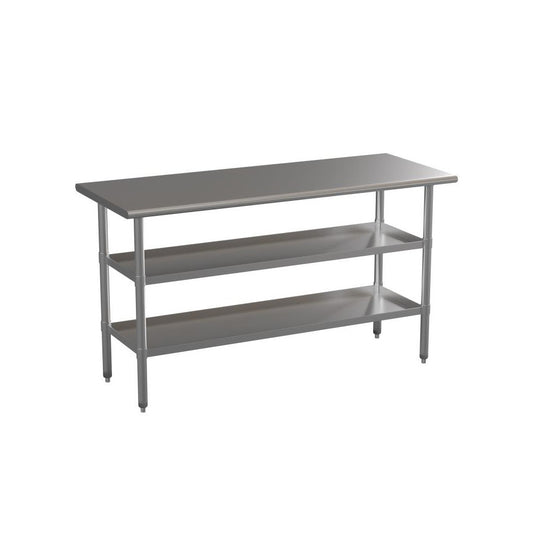 Flash Furniture Randolph Stainless Table 2 Shelf Table NH-WT-GU-2460-GG