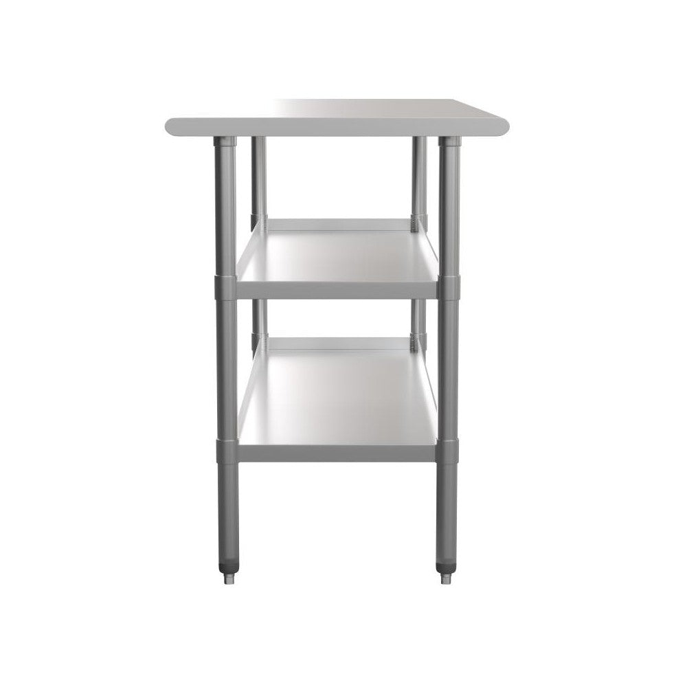 Flash Furniture Randolph Stainless Table 2 Shelf Table NH-WT-GU-2460-GG